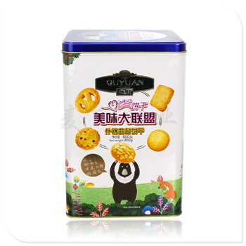 曲奇手提鐵罐,定制餅干鐵盒子,大號(hào)食品鐵罐廠(chǎng)家